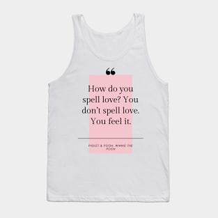 Winnie the Pooh Love Wall Art Tank Top